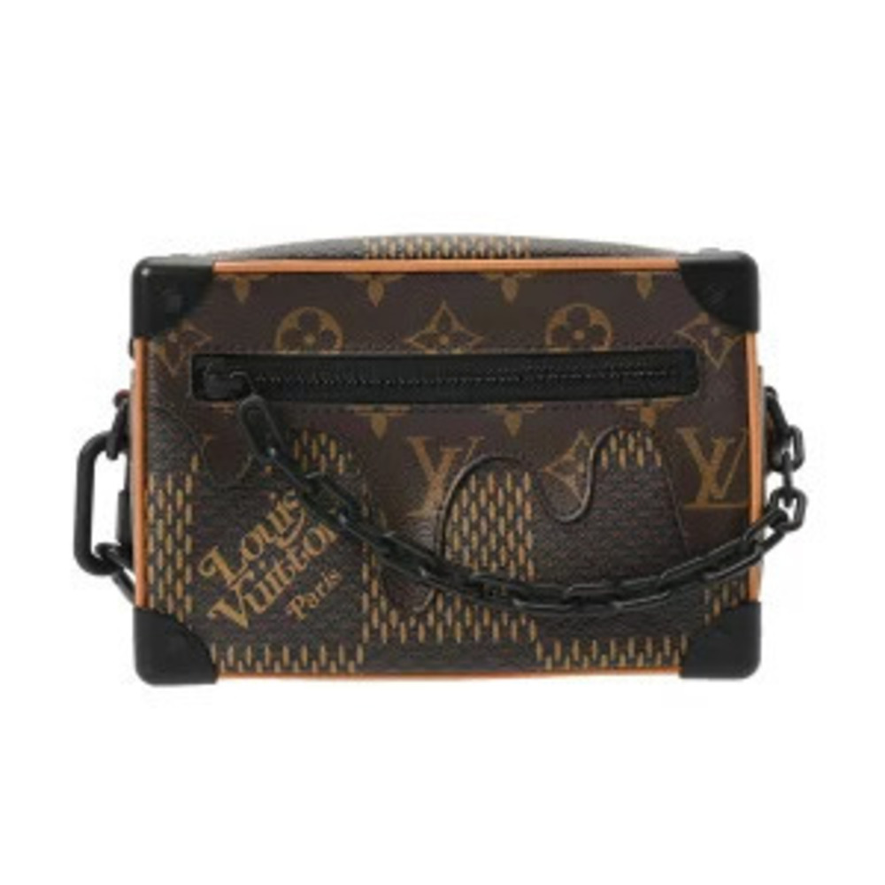 Louis Vuitton Damier Giant Soft Trunk Brown Canvas Shoulder Bag